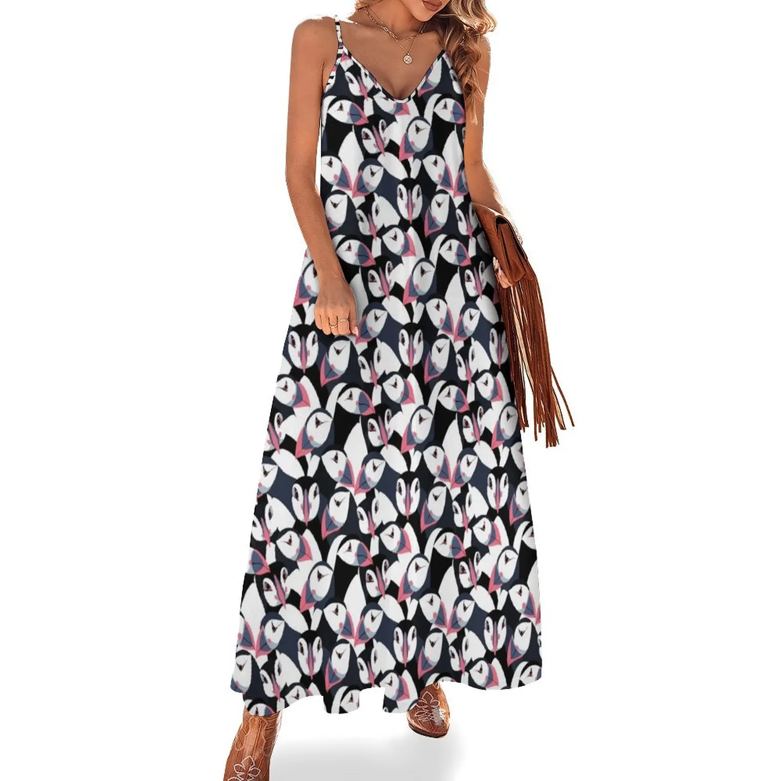 

Puffins Sleeveless Long Dress Women long dress dress summer Women's summer dresses women's evening dresses 2025