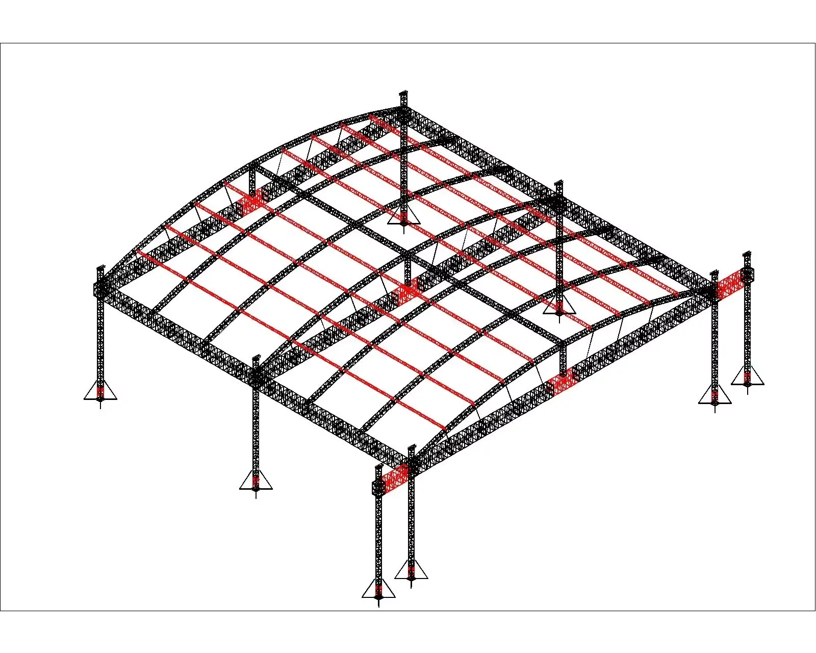 

Алюминиевая квадратная ферменная конструкция (трусс) для сценического освещения