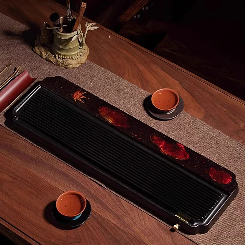^Kitchen Serving Tea Tray Wooden Luxury Decorative Accessories Office Valet Chinese Tea Tray Living Room Bandejas Home Products
