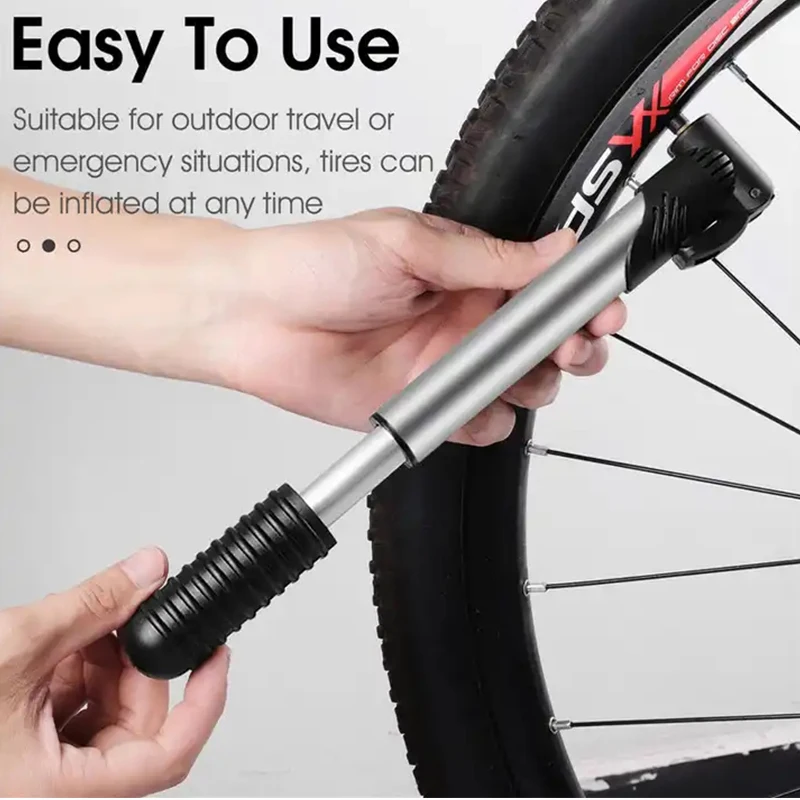 Portable Tyre Air Pump Mini Multifunctional Mountain Bicycle Road Bike Tool Repair Ball Hand Pump