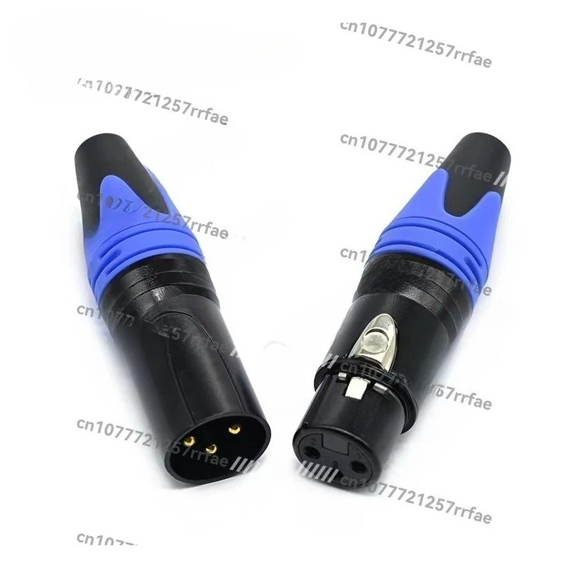 High quality 3-pin XLR DMX connector Copper contact snap fit Male female connector