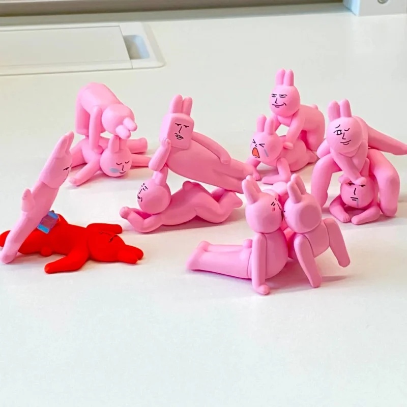 Genuine My Friend Rabbit Pink Rabbit Magical Yoga Series Blind Box Toys Cartoon Anime Figures Toy Desk Decoration Birthday Gifts view 3