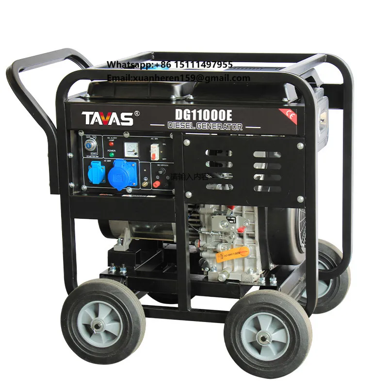 10000 Watt 8 kw 8kva 10kva 110v 1 Cylinder Small air Cooled Portable Open Power diesel Generator Price