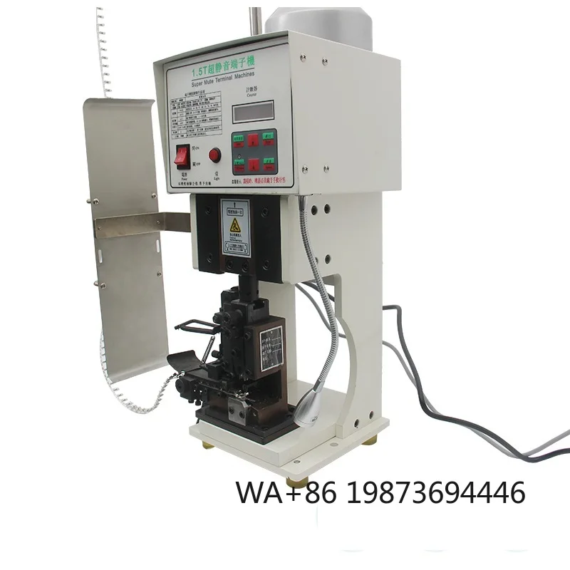 Integrated automatic wire processing machine, dual functions of wire stripping and terminal crimping