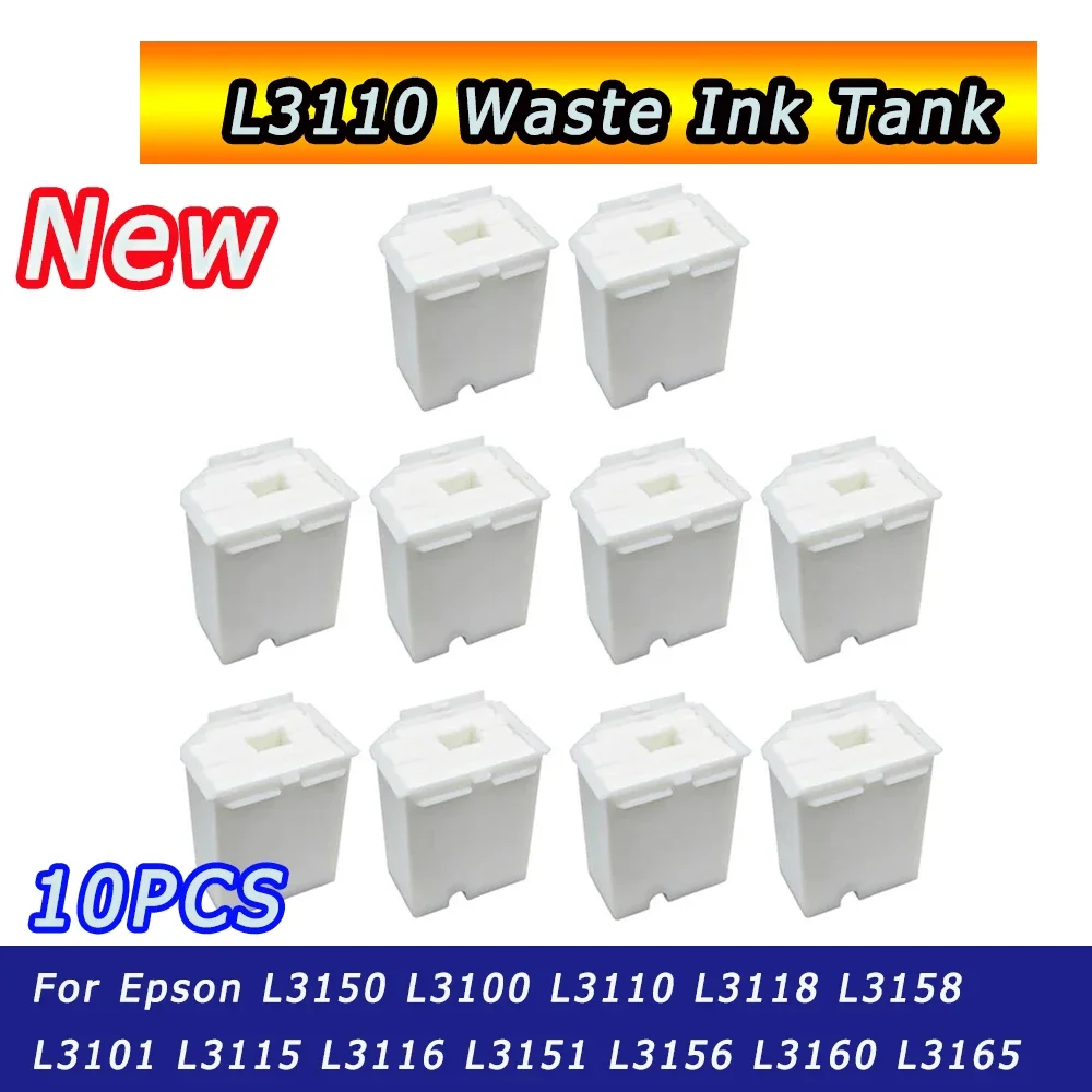 L3110 L3150 Ящик для обслуживания чернил для Epson L3100 L3110 L3118 L3158 L3101 L3115 L3116 L3151 L3156 L3160 L3165 Контейнер для отработанных чернил