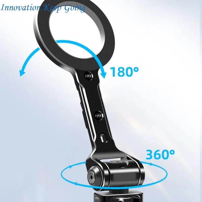 

E65C Phone Holder Stand For Smartphones Feature Fast Detach Design 180° Tilting Adjustment & 1/4" Tripod Positioning