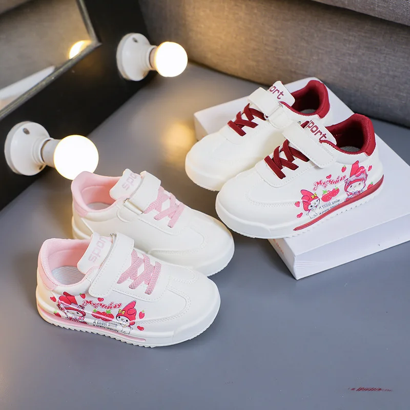 

New Disney kids cartoon Kuromi cute Casual shoes soft sports shoes for gift EU size 26-37