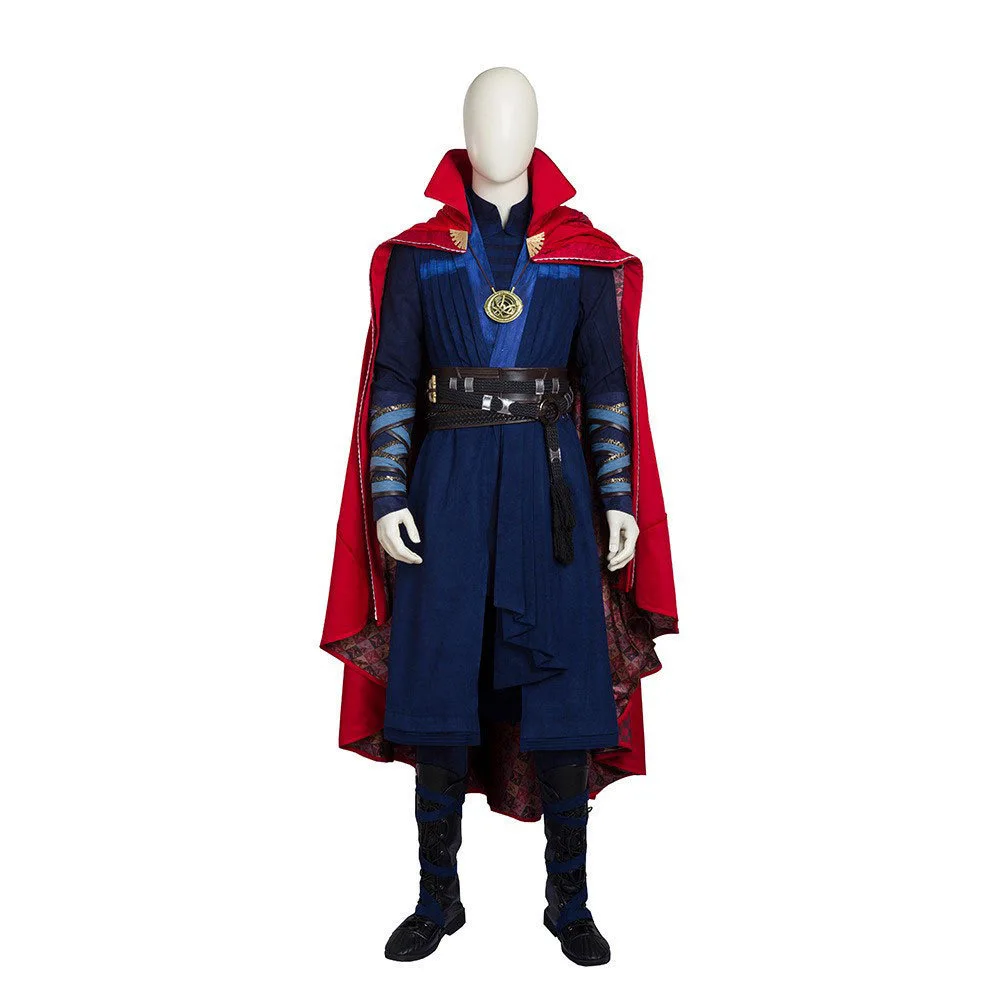 2022 High Quality Dr. Strange Multiverse of Madness and Scarlet Witch Halloween CostumesTv&Movie Cosplay Set  for Adults