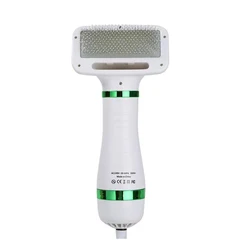 2-in-1 Pet Hair Dryer for Cats and Dogs Puppy Dryer for Grooming and Care Low-Noise Pet Hair Dryer with Slicker Brush