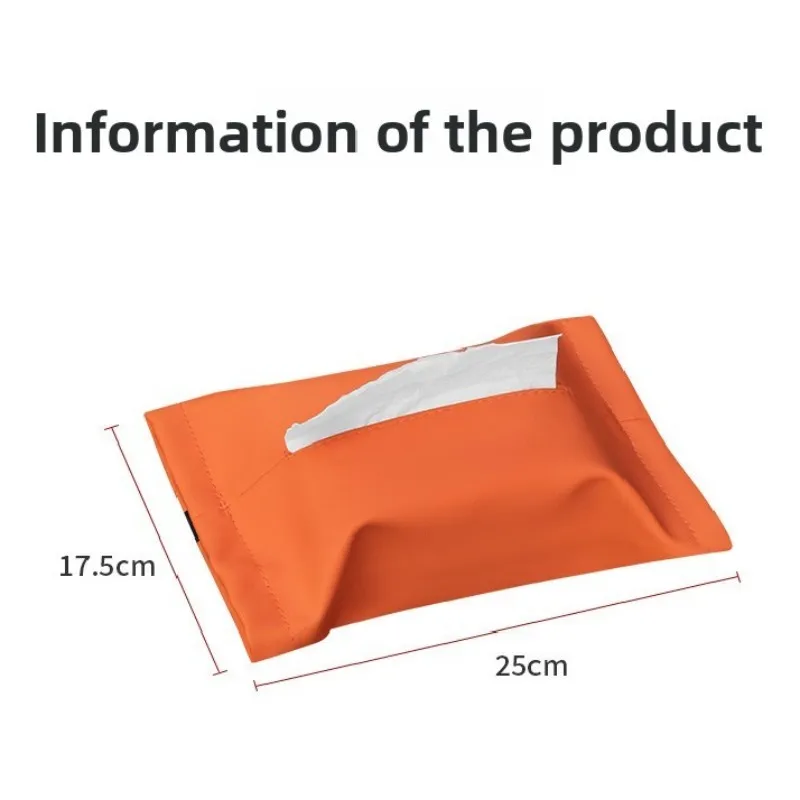 For GAC Aion UT HYPTEC HT 2025 Car Tissue Holder Cover,Car Seat Back/Sun Visor With Fix Strap Kit Tissue Storage Box Accessories