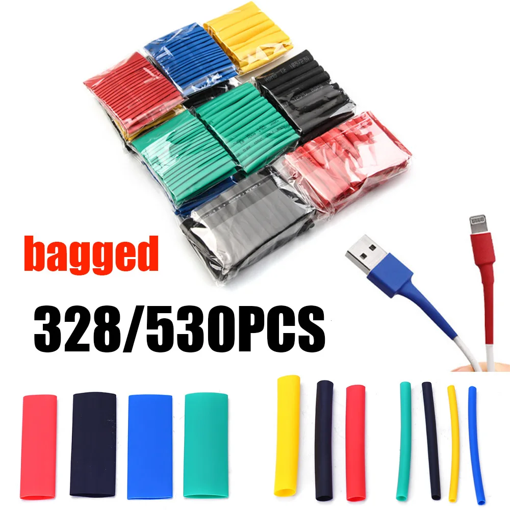 Heat Shrink Tubing Kits Electrical Hookup Cables Home Wiring Outdoor Appliance Maintenance Compact Flexible Tubing Rugged Insula