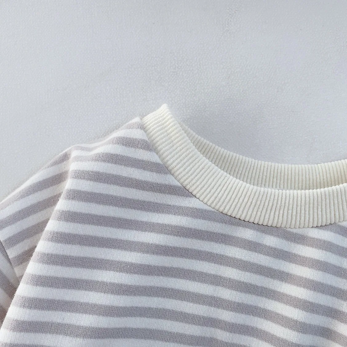 Spring New Baby Cotton Striped Long Sleeve T Shirt Casual Infant Pullover Boys Bottoming Shirts Baby Girl Tee Kids Sweatshirt