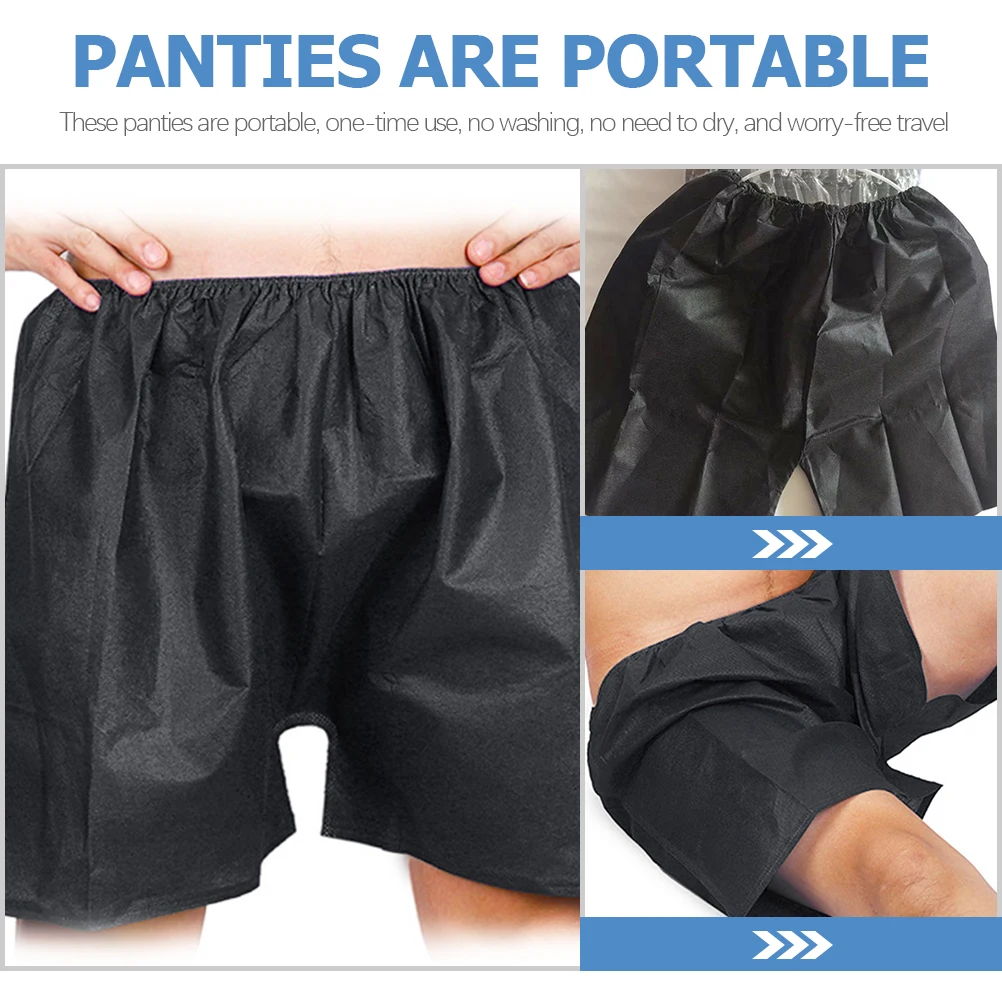 Sous-vêtements Non tissés pour hommes, 50 pièces, slips portables jetables, respirants, légers, pliables, pour voyage en plein air, compacts