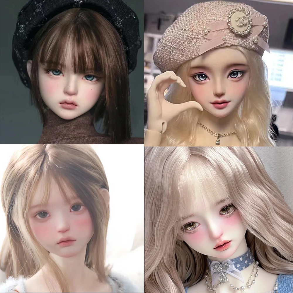 

1/3 BJD Doll Head Girl Resin Material DIY Doll Head No Makeup Head For 1/3 BJD Doll Body