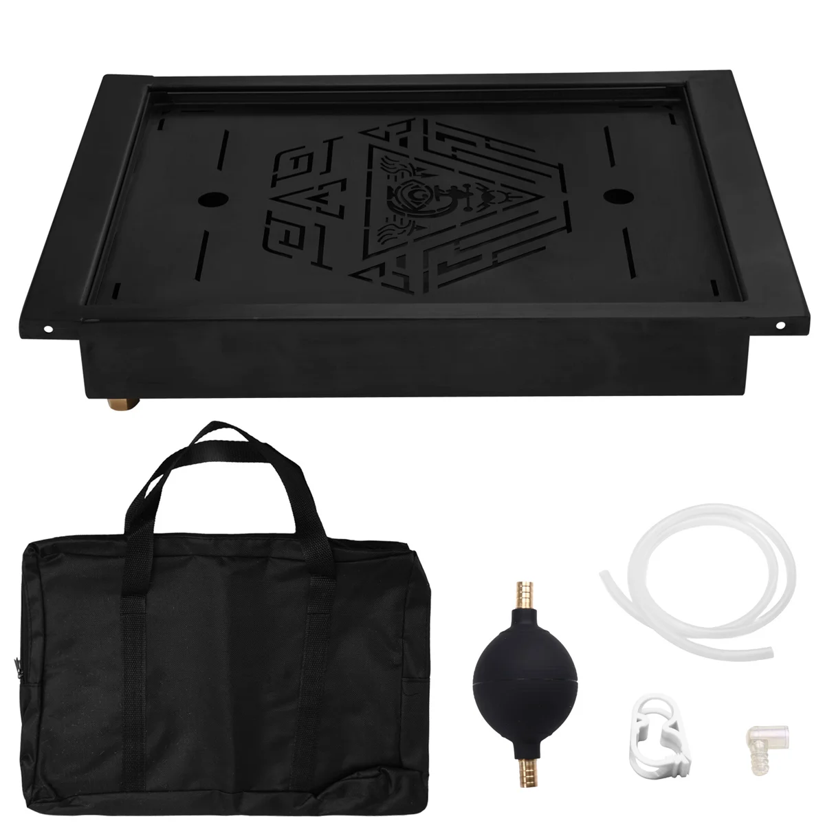 

A72P For Outdoor Mobile Table Board Stainless Steel Table Unit Board for Hiking Fishing Picnic Camping Equipment Black
