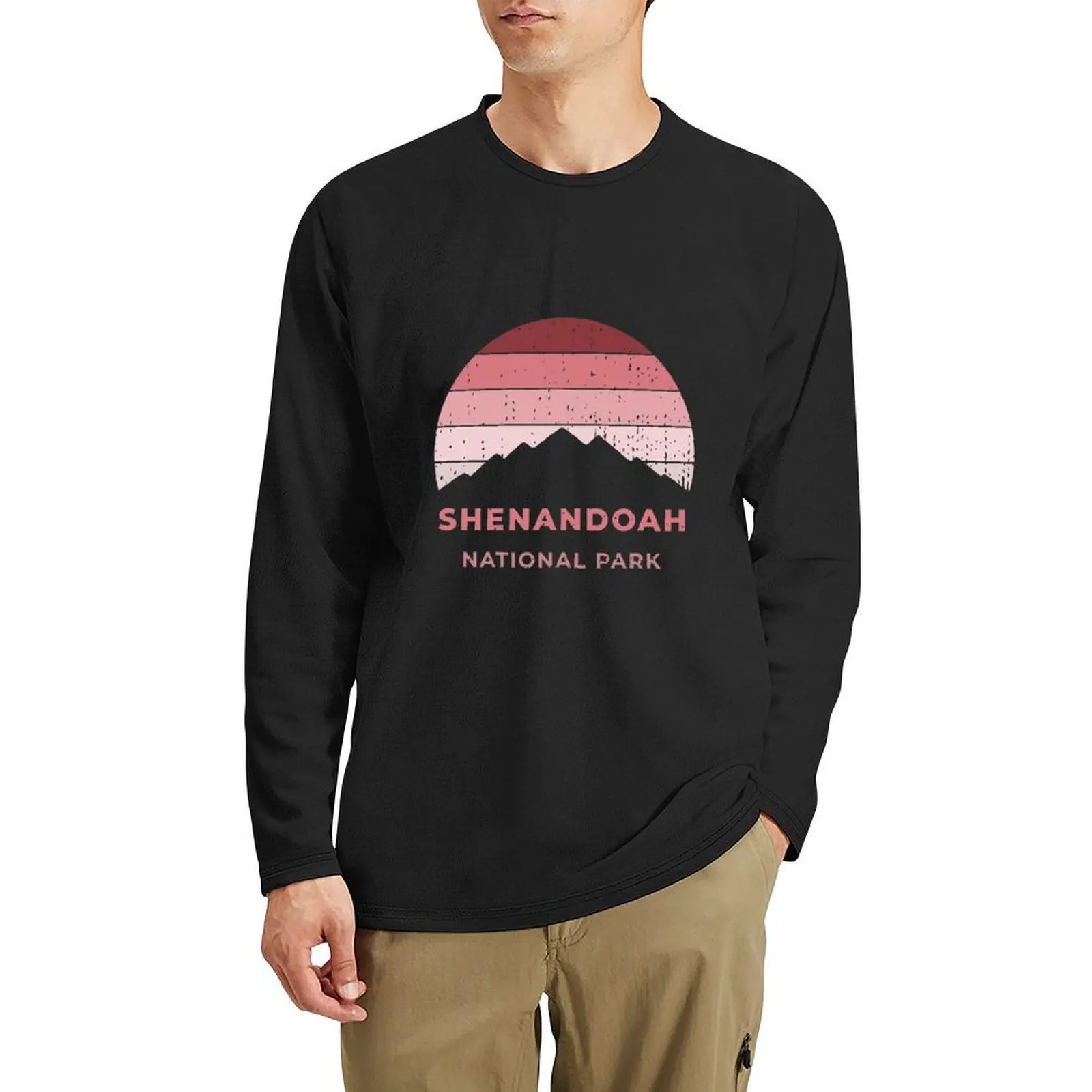 

Shenandoah National Park Hiking Camping Gift Long T-Shirt Aesthetic clothing tops graphics t shirt sweat shirts men clothes