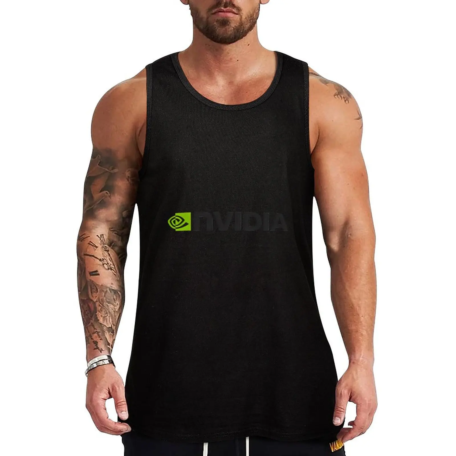 

Nvidia Logo Merchandise Tank Top gym for men Men's t shirt
