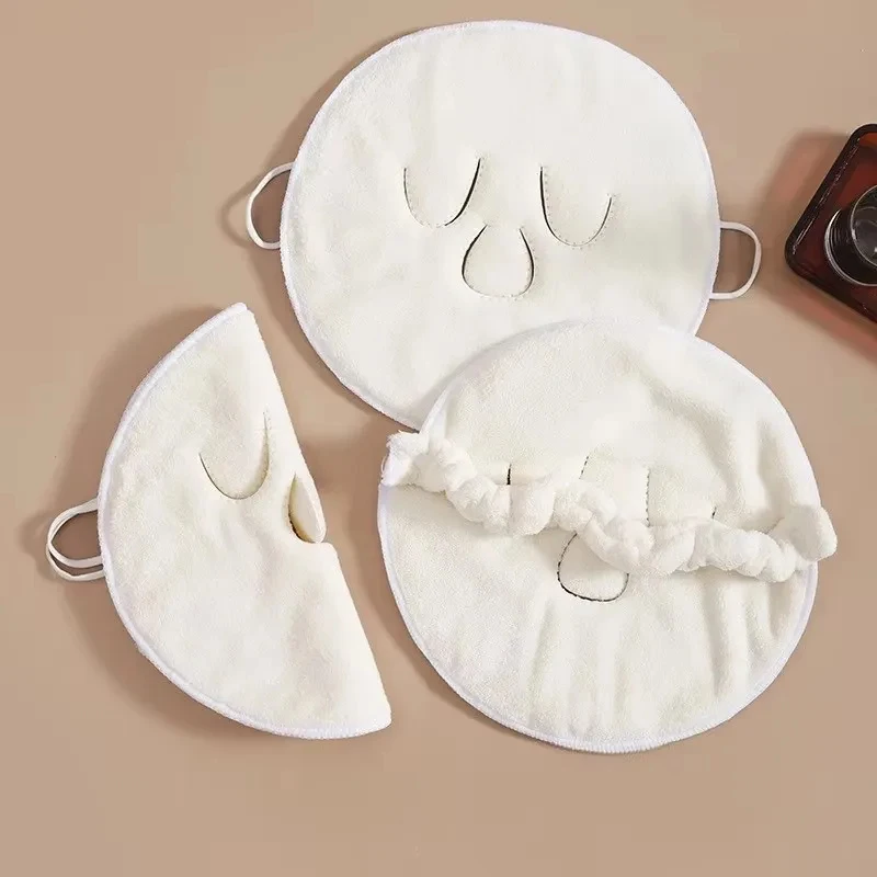 1-4Pcs Cotton Hot Compress Towel Wet Compress Steamed Face Towel Skin Care Mask Opens Skin Pore Clean Hot Compress Moisturizing