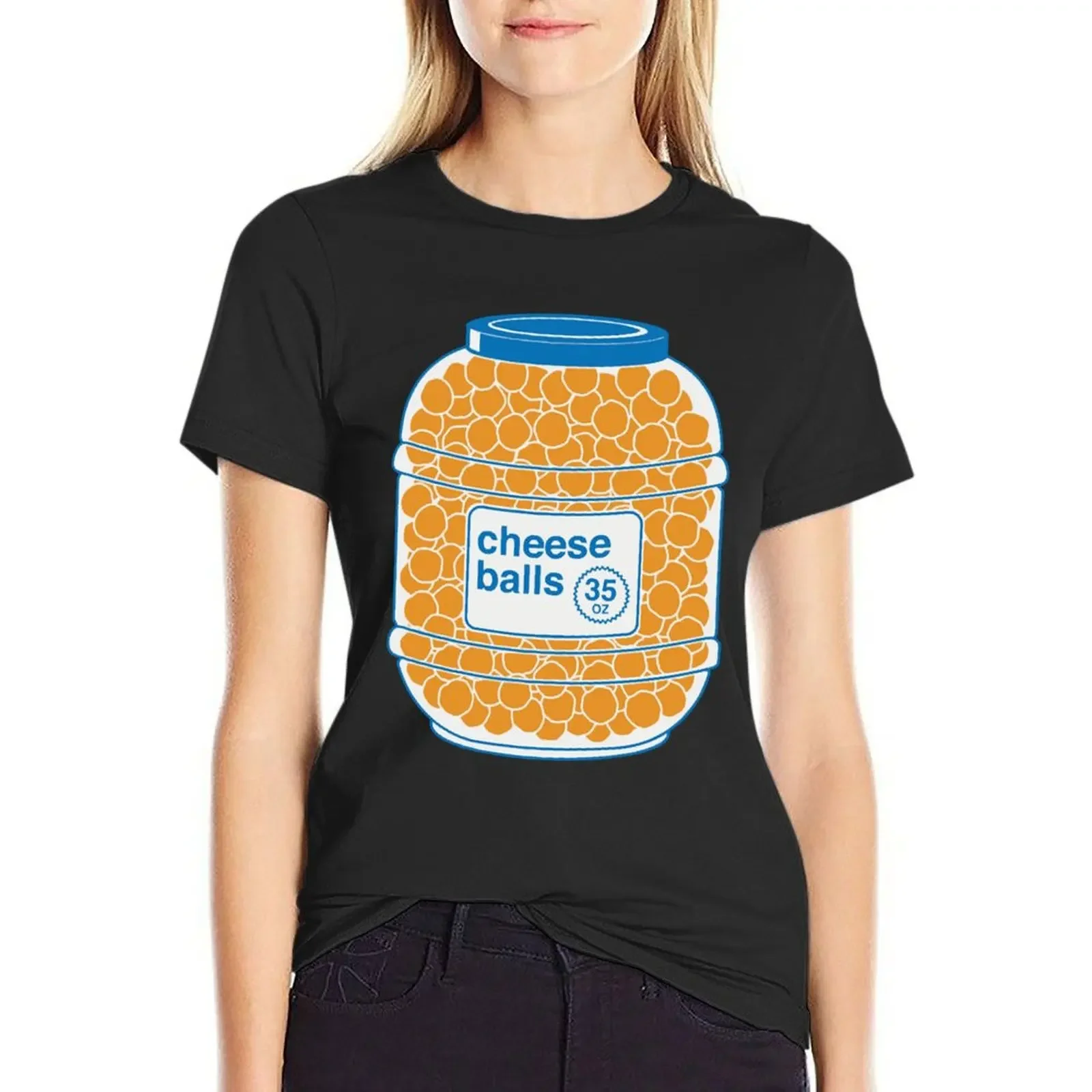 

Футболка Cheeseballs, блузка, одежда в стиле аниме, быстросохнущие футболки по индивидуальному заказу для женщин, свободный крой