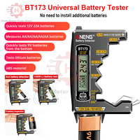 BT173 Battery Tester High Precision Battery Detector Test 9V 12V 23V AA AAA N Cell Batteries Button Cell Diagnostics Tool