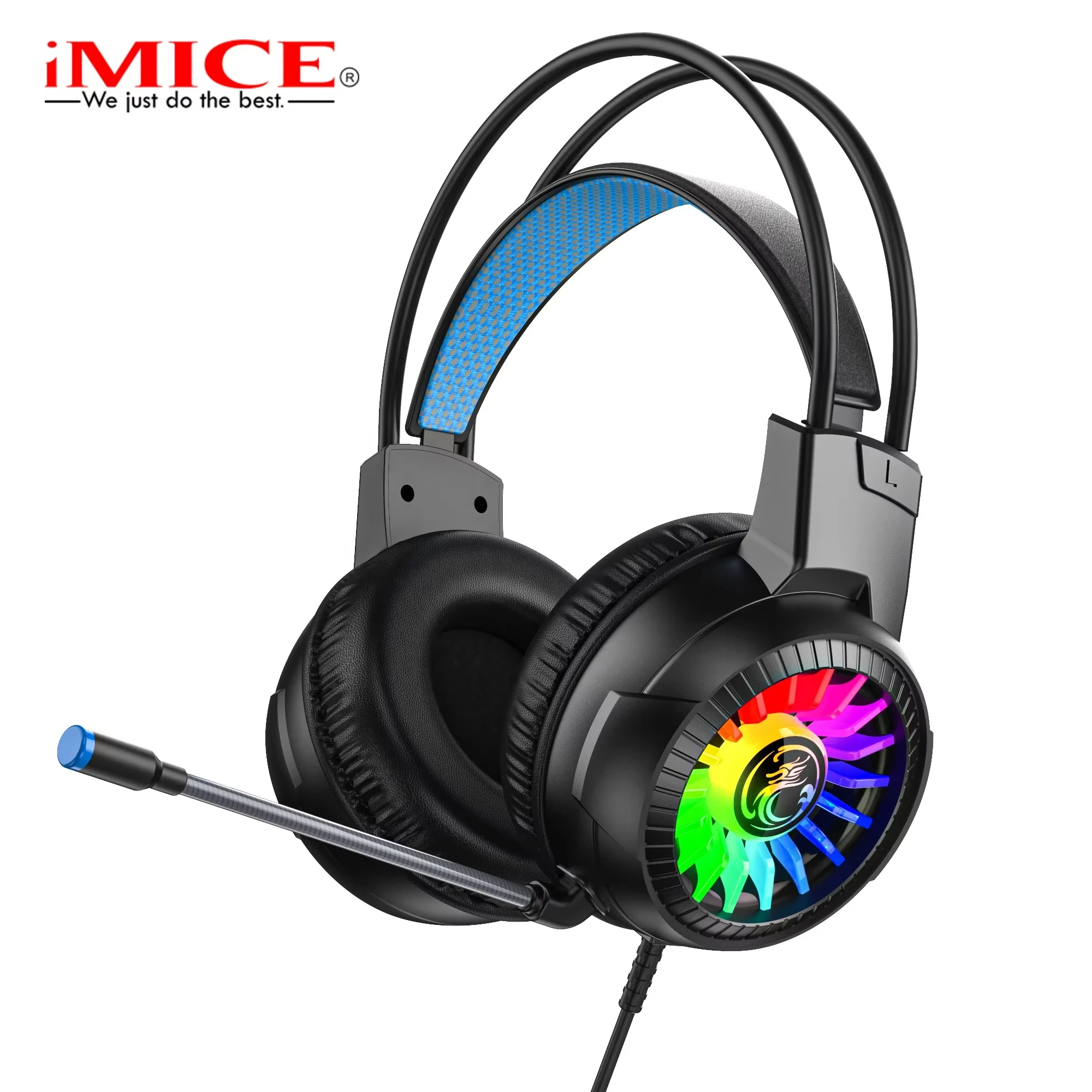 

iMICE HD-490 Wired Professional Studio DJ Headphones With Microphone Over Ear HiFi Monitor Music Headset Earphone For Phone PC