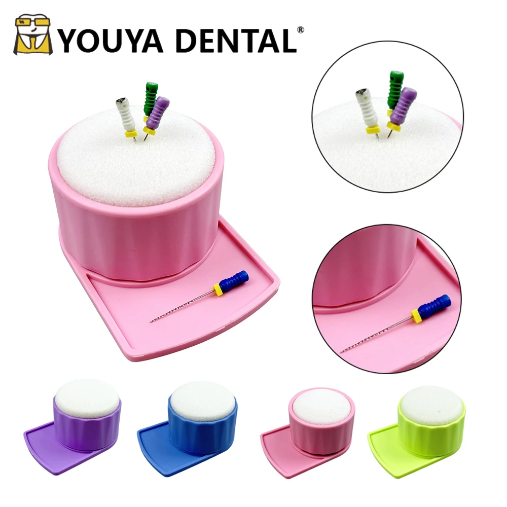 Dental Autoclavable Endo File Clean Stand Holder Sponge Endodontics File Drills Block Washing Box Dentist Lab Products