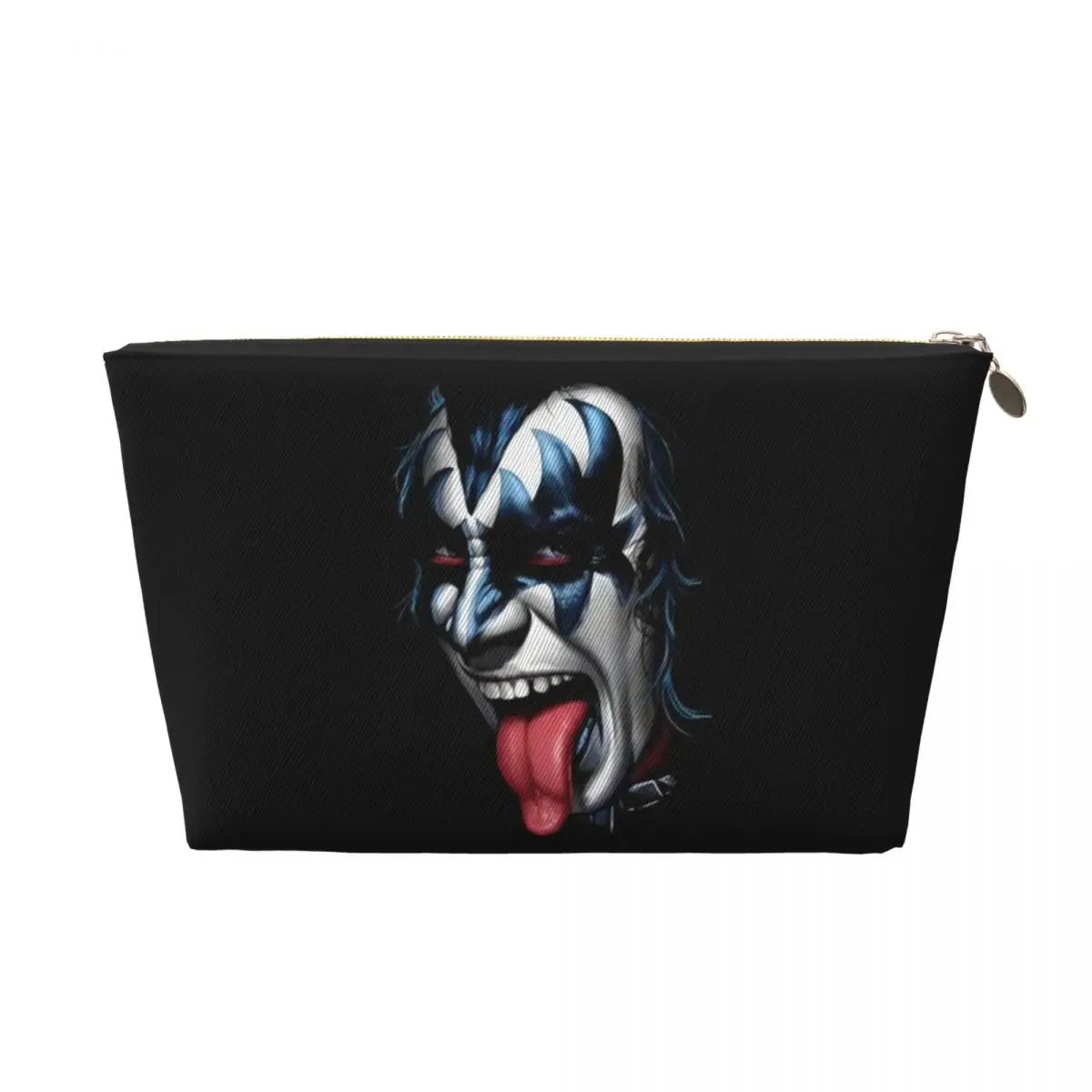 Custom Kiss Rock Metal Band Cosmetic Bag Women Cute Big Capacity Makeup Case Beauty Storage Toiletry Bags