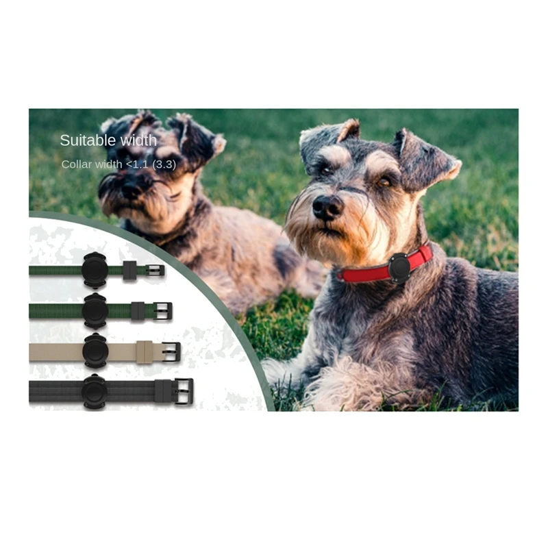 For Air Tag Dog Collar Holder Wear-Resistant Anti-Scratch Protective Air Tag Holder Case For Pet Collar GPS Pet Trackers