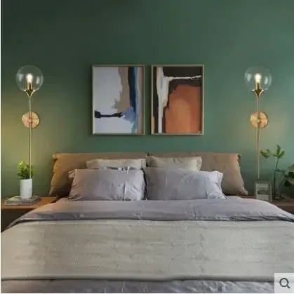 Lámpara de pared de fondo para pasillo frontal, espejo de noche para dormitorio, personalidad creativa nórdica, moderna y minimalista, para sala de estar