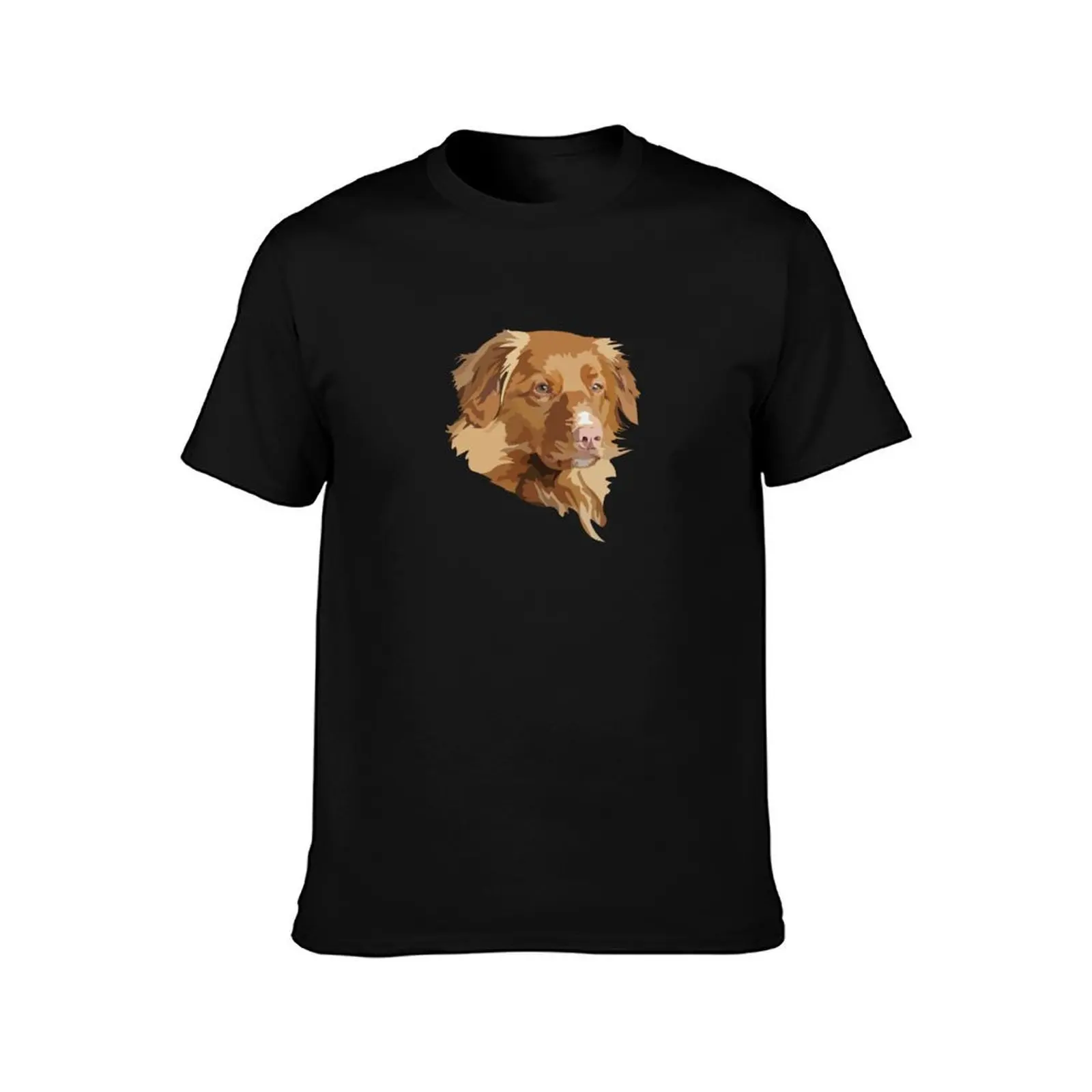 My classic dog drawing about duck toller retriever T-Shirt Plus Size Solid Color T-Shirt