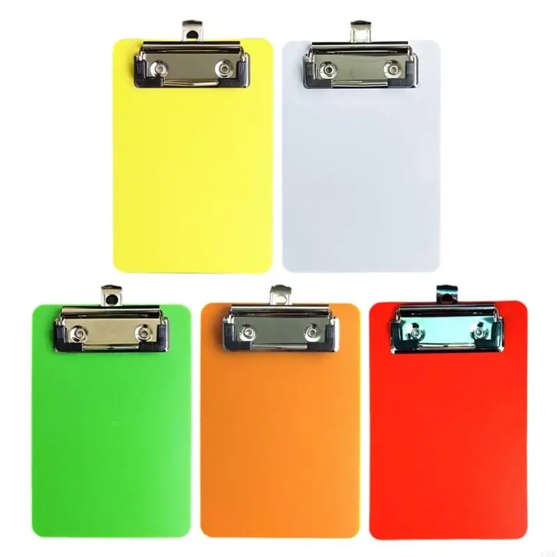 

2 Pcs Document Clipboard with Hanging Hook Small Clipboards Plastic Clipboard Pocket Clipboard for Office School D5QC