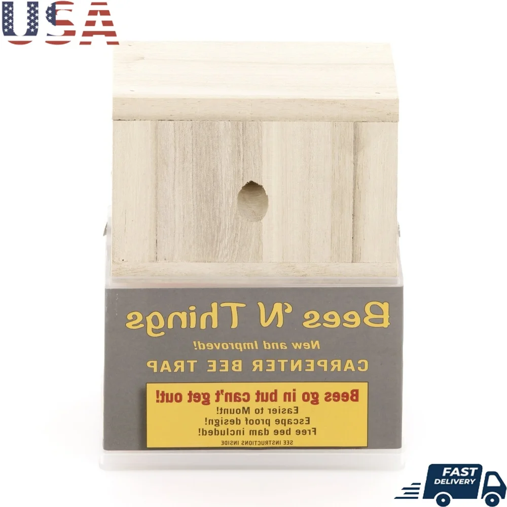 

Открытый плотник, ловушка для пчел, без химикатов, многоразовая, простая установка, дальность действия 5-15 футов, естественное притяжение, профессиональный класс, борьба с вредителями