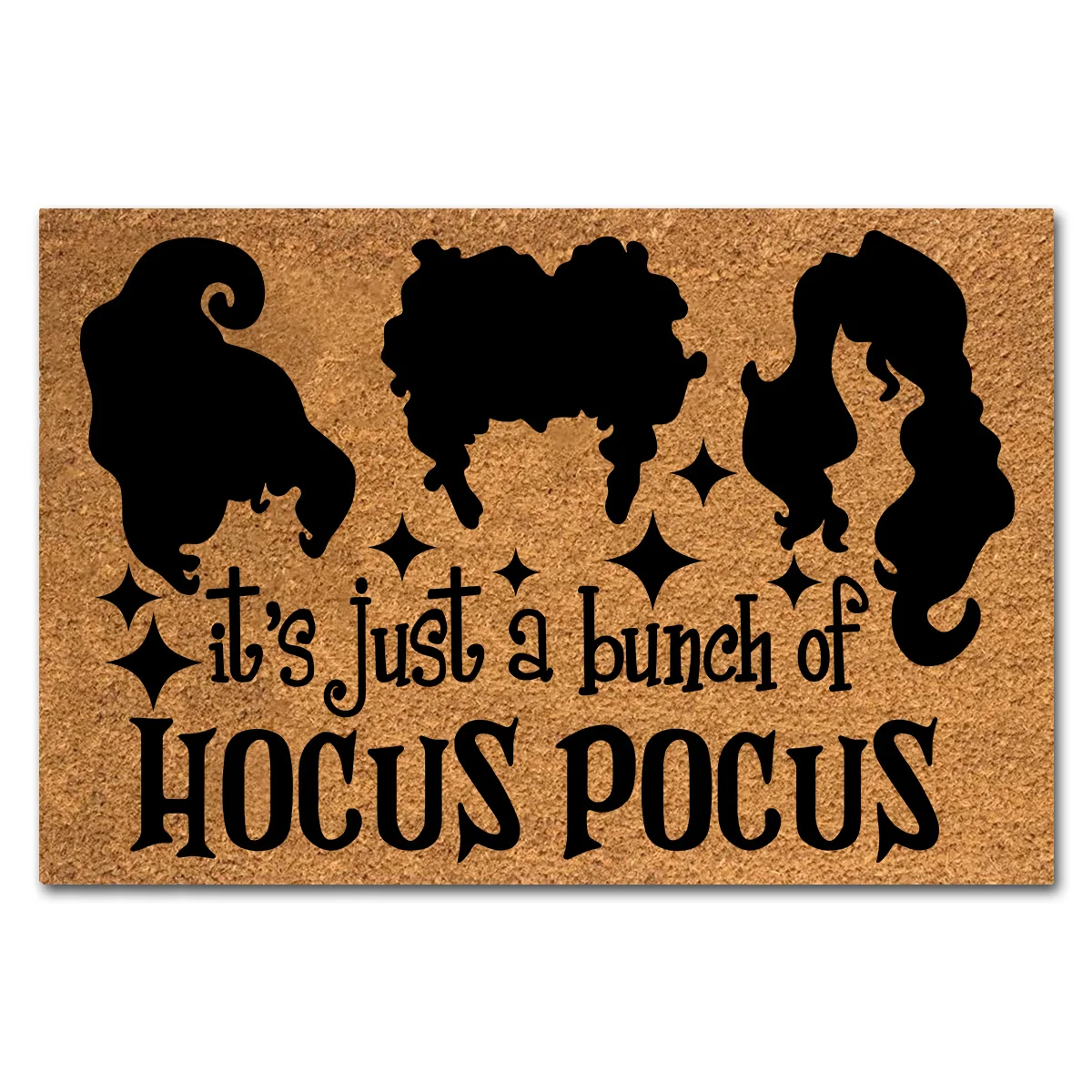 Funny Coir Doormat It’s Just a Bunch of Hocus Pocus Halloween Decor Welcome Front Porch Decor Mat For The Entrance Way