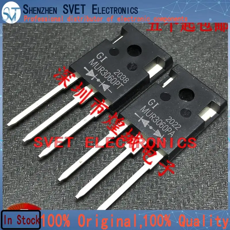 

10pairs-50pairs MUR3060PT MUR3060PA 600V 30A Original In Stock