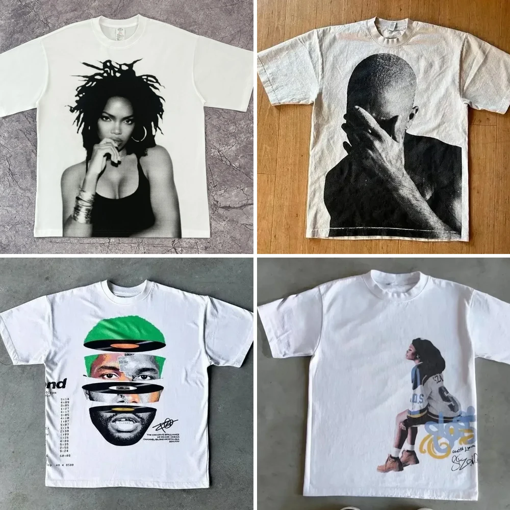 

2000s Vintage Casual Girl Print Y2k Women T Shirt Short Sleeve Streetwear Harajuku Gothic Tee Crop Top Men Cotton T-shirt Clothe