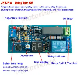 AC220V 230V  Trigger Delay Timer Switch Turn On Off Time Relay Module LED Display