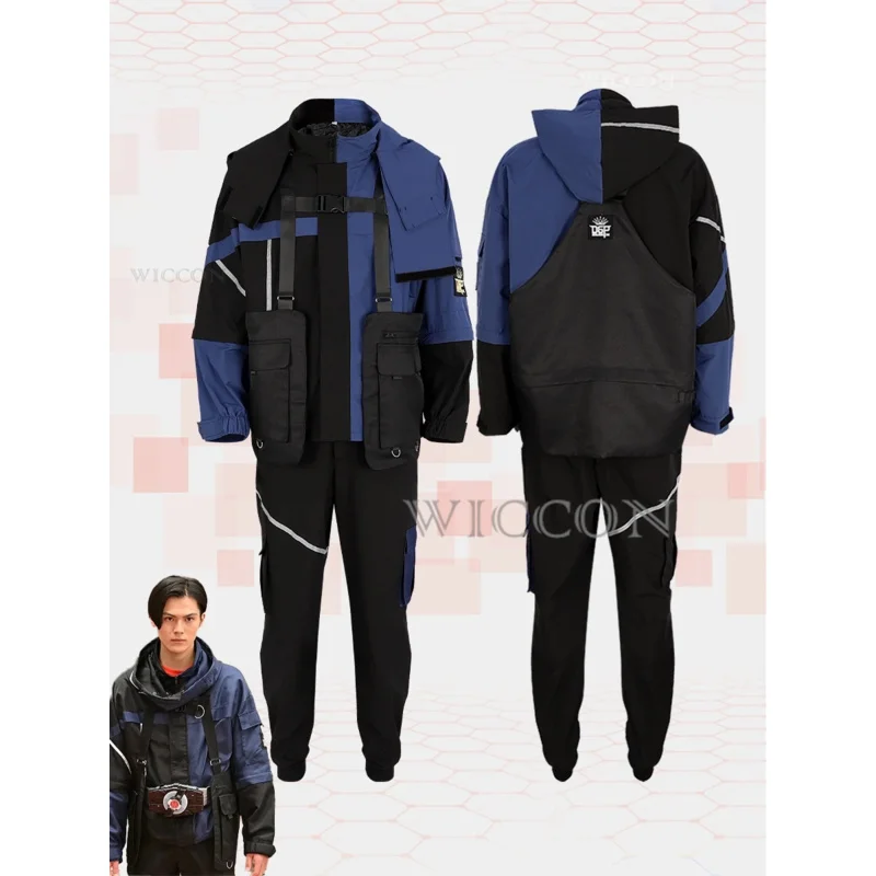 Ukiyo Esu Kamen Rider Geats Cosplay Costume Clothes Uniform Cosplay Interchange Jacket Team Uniform Halloween Party Woman Man