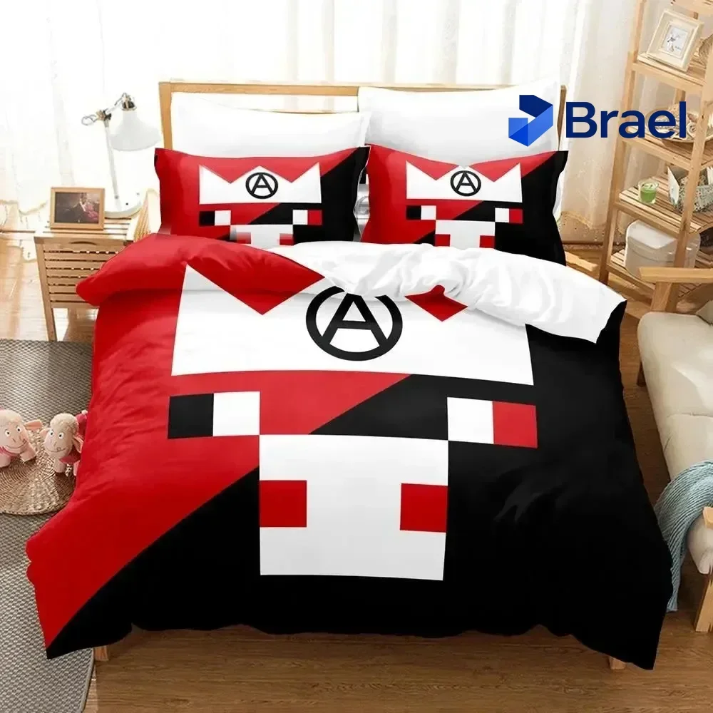 Exquisite Alex Technoblade Bedding Set Boys Girls Twin Queen Size Duvet Cover Pillowcase Bed Kids Adult Fashion Home Textileexti