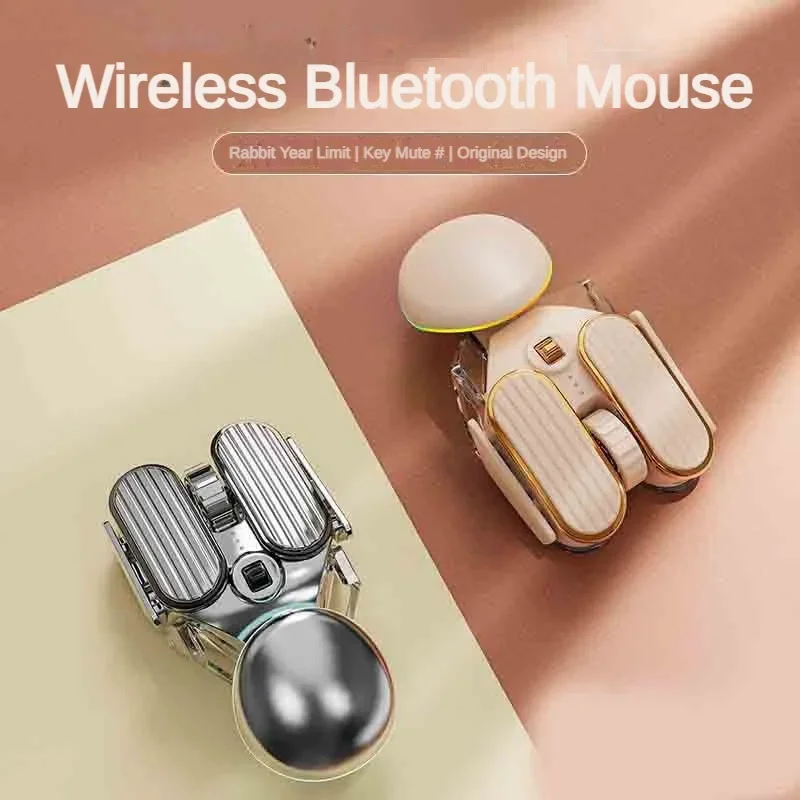 EWEADN Q3 Wireless Bluetooth Mouse Dual-mode Mute Ergonomic Chargeable Cute Pc Laptop Accessories Long Battery Life Girl Mouse