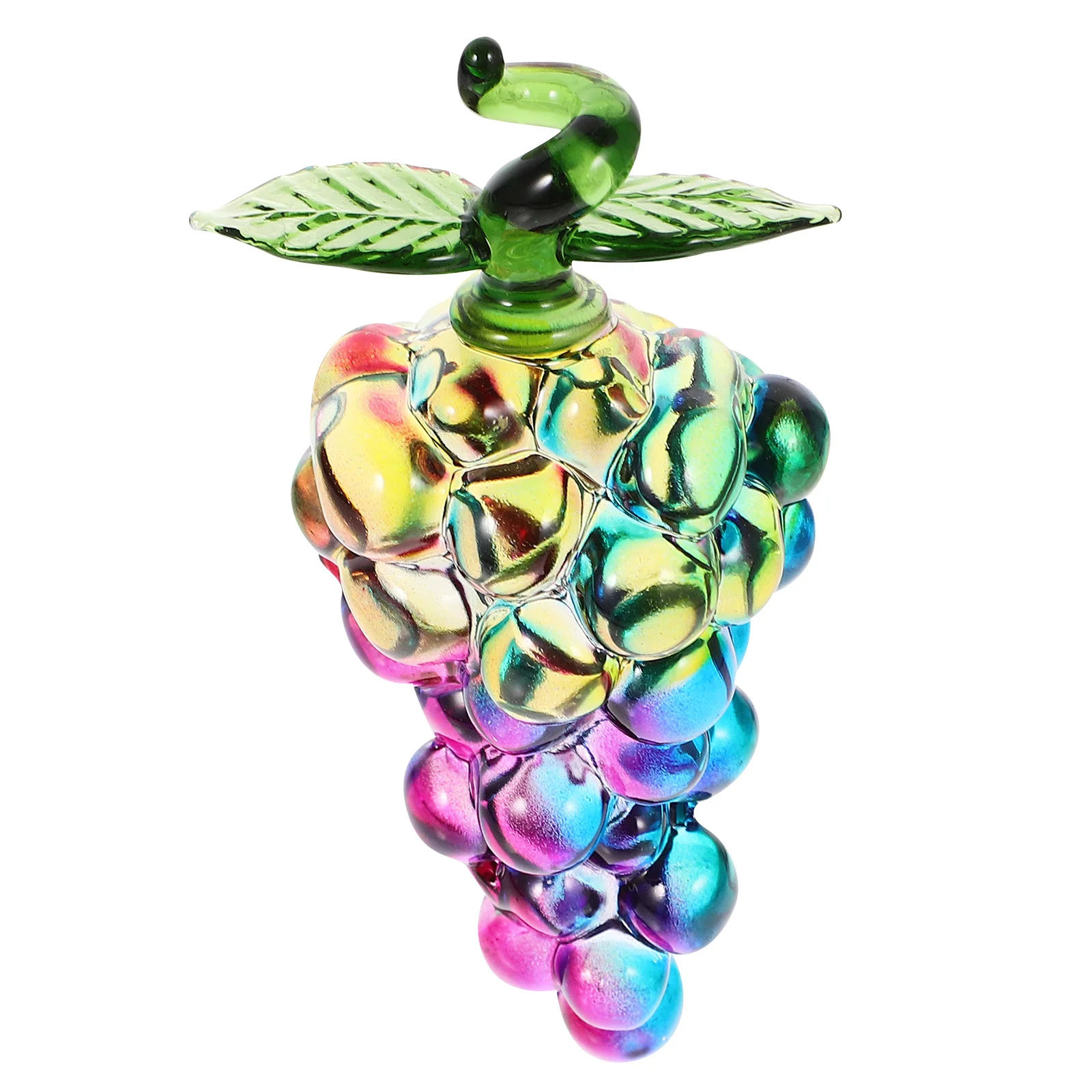 

Crystal Grape Ornament Elegant Desktop Decoration Compact Crystal Fruit Statue Home Office Decor Gift for Birthday Christmas