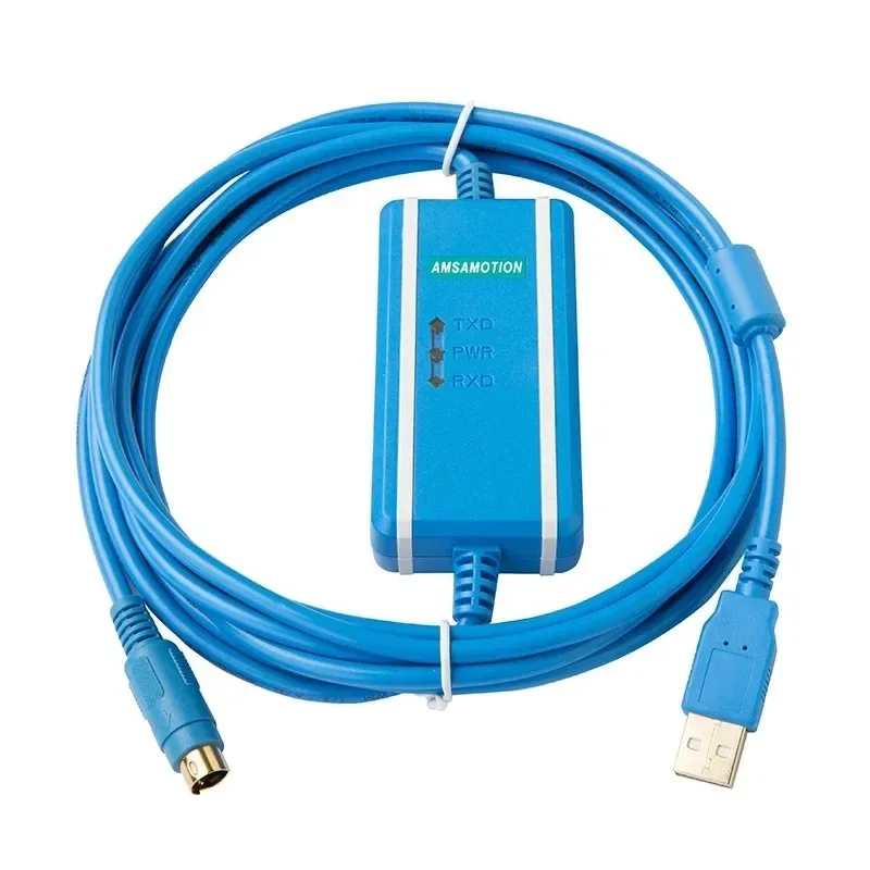 USB-MC Adapter Suitable for Megmeet MC80/100/200/ 280 Series PLC Programming Cable USB To RS232 Download Line USBMC