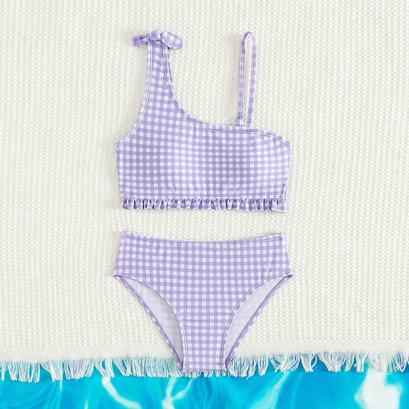 

Summer Children Girls Bikini Swimwear Suits High-quality Fabric 2 piece Swimsuits