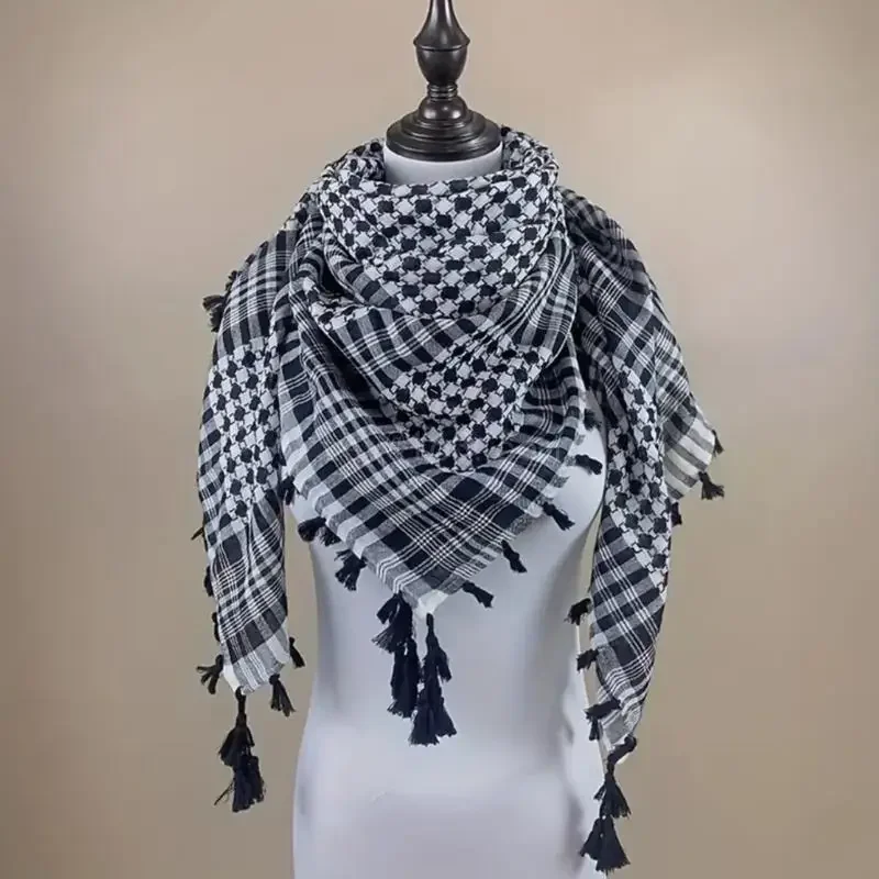 Shemagh Tacticals Desert Scarf BreathableKeffiyeh Scarf Wrap for Men And Women Desert Head Neck Scarf Unisex