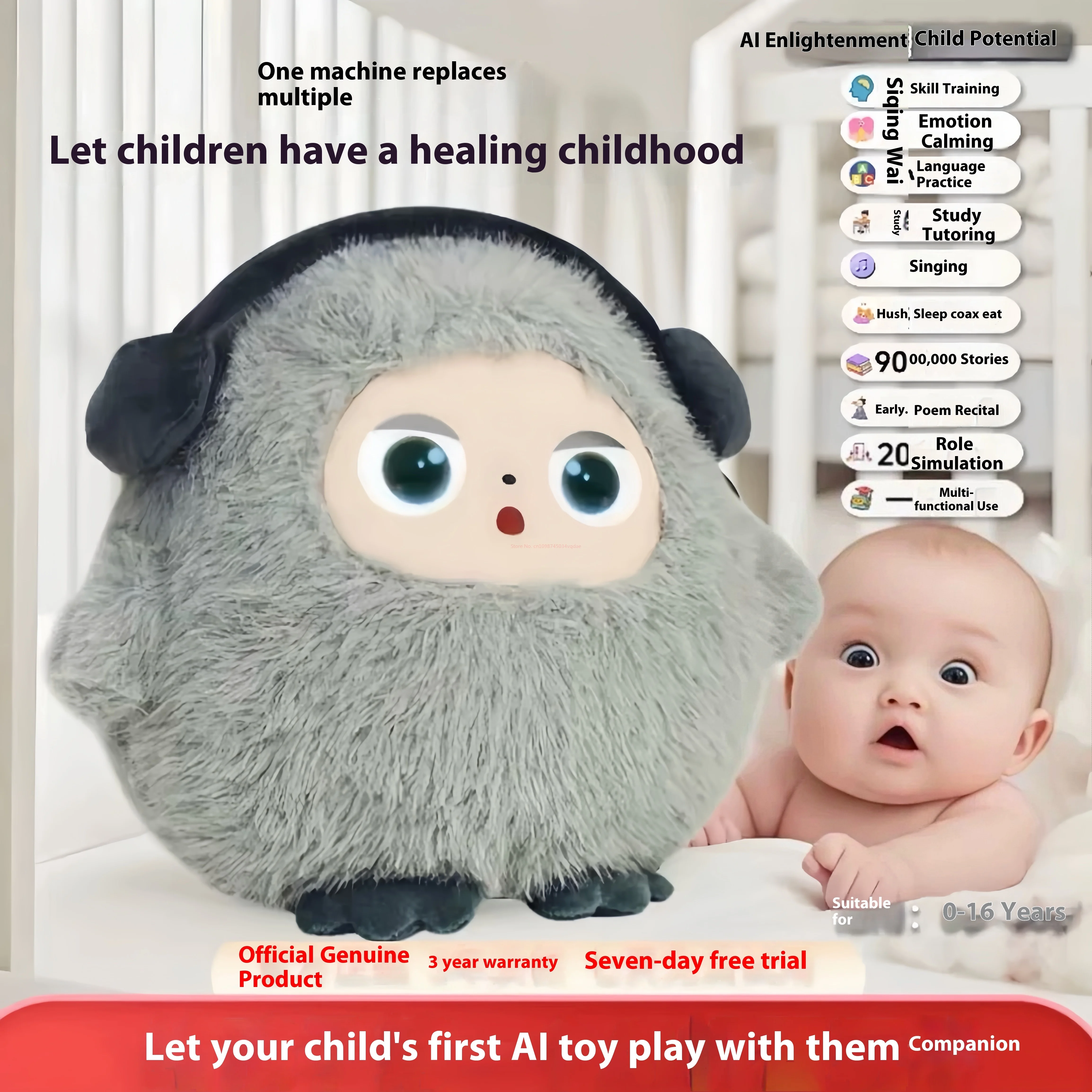 Ai inteligência artificial diálogo eletrônico animais de estimação robôs inteligentes companheiro emocional brinquedos de pelúcia para meninas presentes de halloween