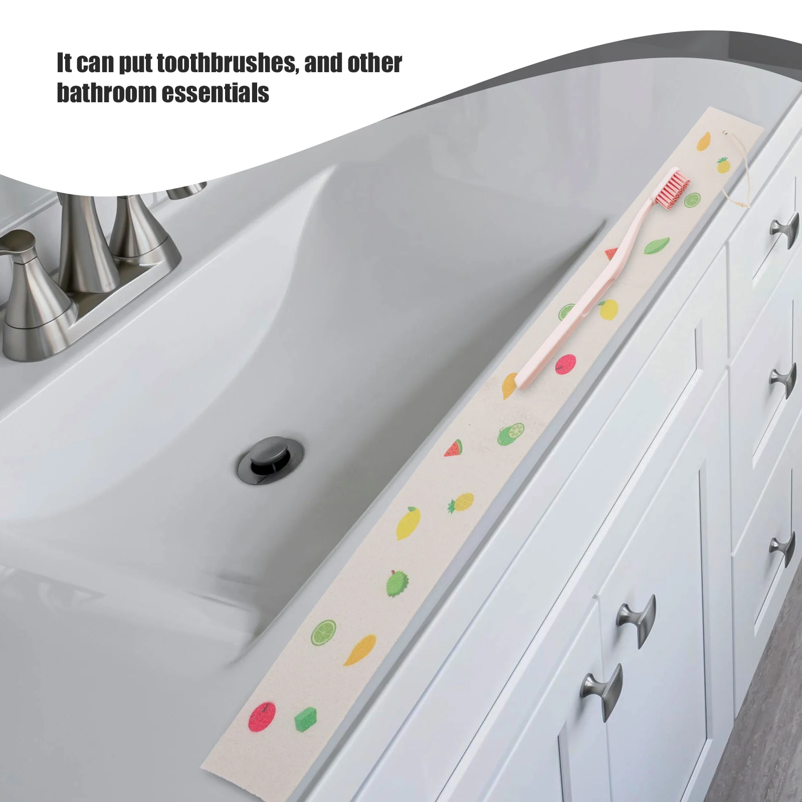 

Soap Case Sink Absorbent Pad Washbasin Mats Water Sponge Bathroom Supplies Kitchen Fruit Color Table Top Drying Pads Sponge