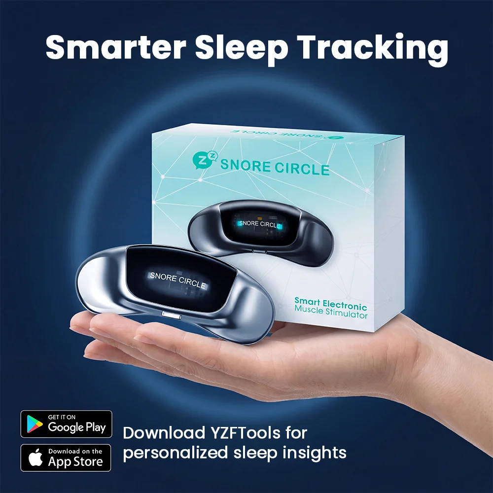 EMS Pulse Stop Snore Smart Anti Snoring Magnetic Patch Snore Stopper Electric Throat Muscle Stimulator Massager