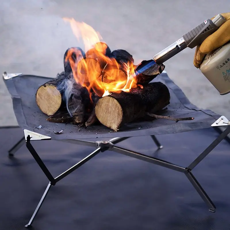 

Portable Camping Grill Stand, Bonfire Barbecue Grill, Large Cookware, Charcoal Grill, Camp Bonfire