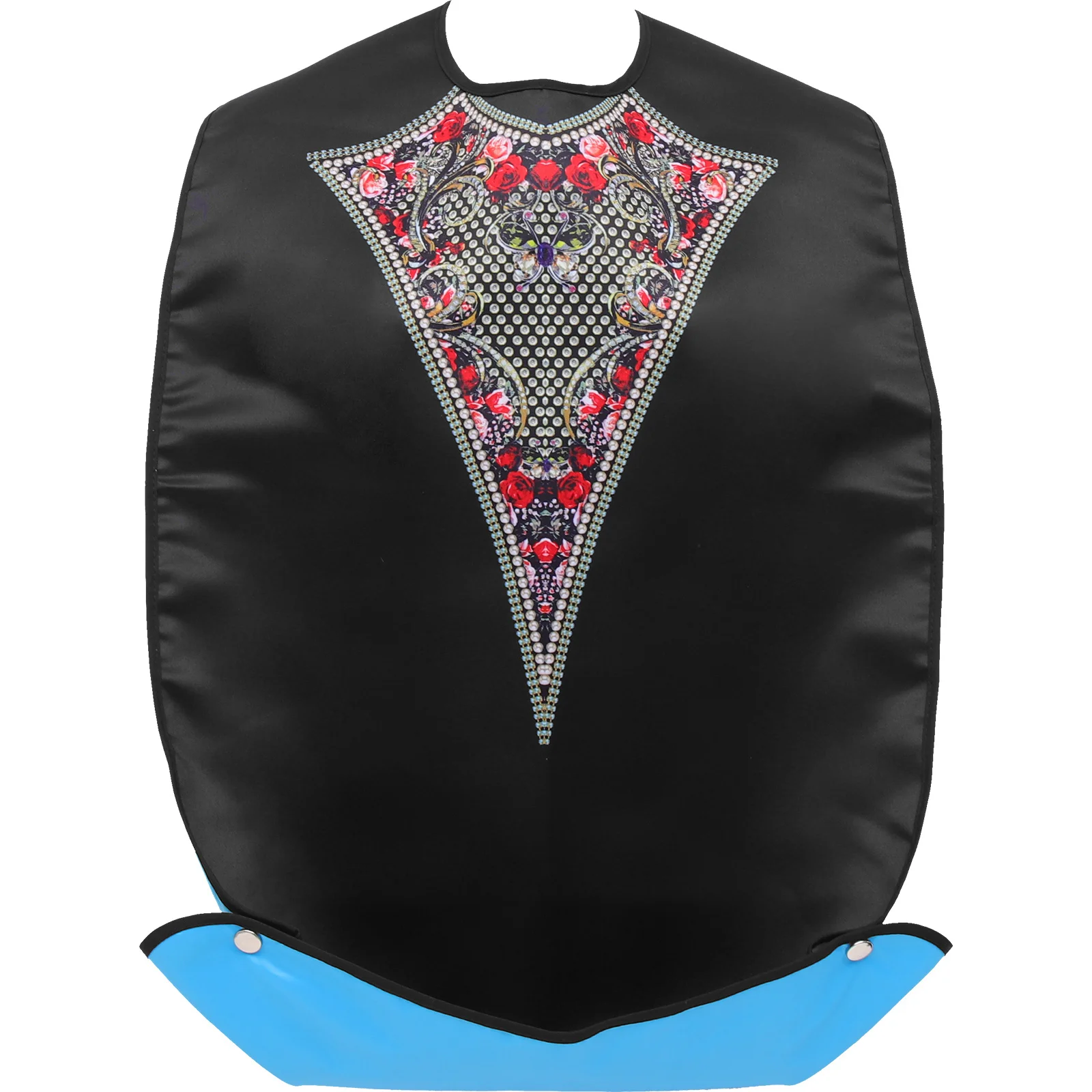 

Adult Bib Vintage Court Style Folding Snap Button Washable Feeding Bib for Elderly Seniors Disability Use Adult Bibs for Men