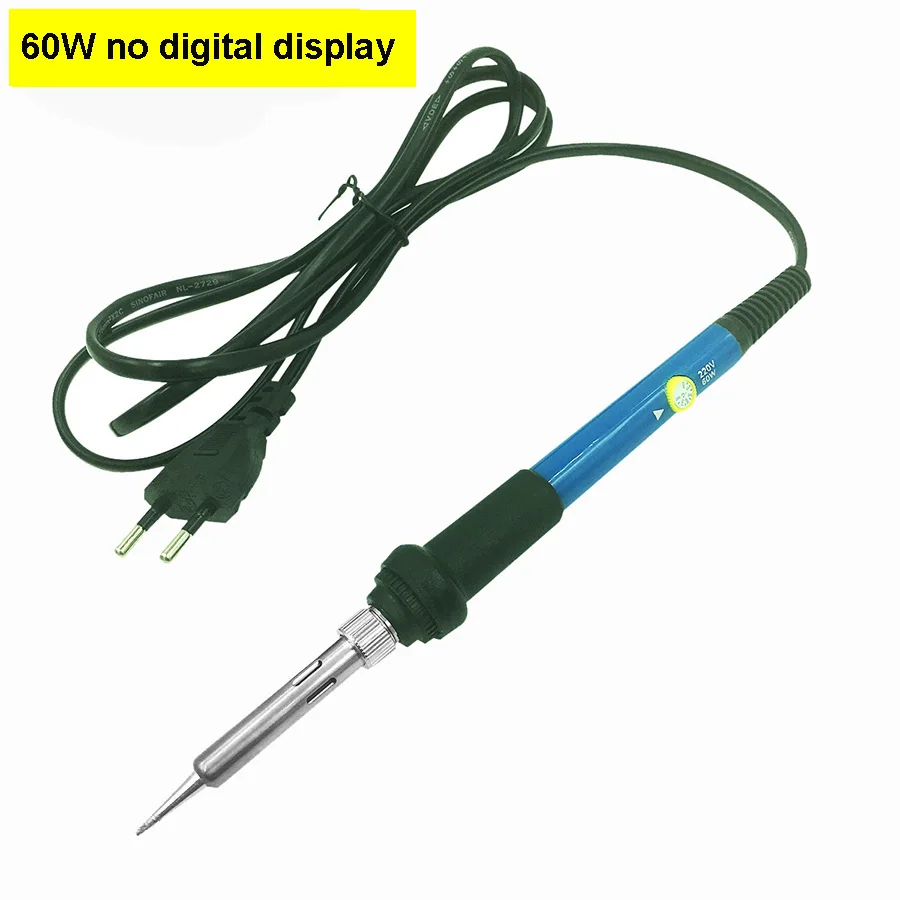 60W Portable Electric Soldering Iron Welding Irons Temperature Adjustable 220V 110V Welding Rework Station Soldering Tips