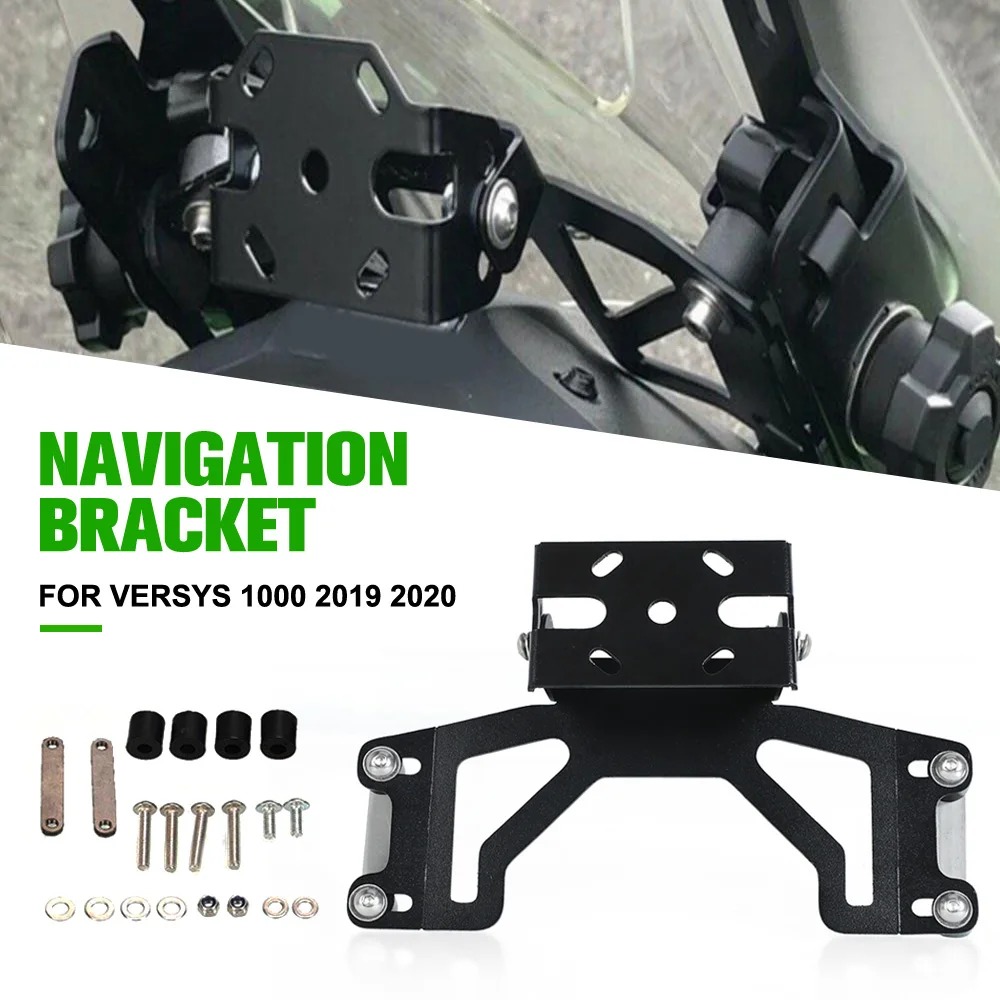 

FOR Kawasaki Versys 1000 2019 2020 GPS Navigation Bracket Supporter Holder Motorcycle Accessories Aluminum Versys1000 2019 2020